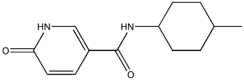 N-(4-methylcyclohexyl)-6-oxo-1,6-dihydropyridine-3-carboxamide Struktur