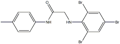 N-(4-methylphenyl)-2-[(2,4,6-tribromophenyl)amino]acetamide Struktur