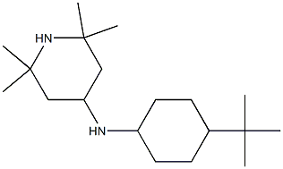 N-(4-tert-butylcyclohexyl)-2,2,6,6-tetramethylpiperidin-4-amine Struktur