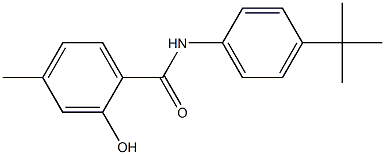 N-(4-tert-butylphenyl)-2-hydroxy-4-methylbenzamide Struktur