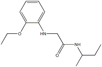 N-(butan-2-yl)-2-[(2-ethoxyphenyl)amino]acetamide Struktur