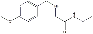 N-(butan-2-yl)-2-{[(4-methoxyphenyl)methyl]amino}acetamide Struktur