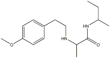 N-(butan-2-yl)-2-{[2-(4-methoxyphenyl)ethyl]amino}propanamide Struktur