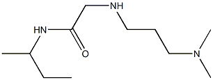 N-(butan-2-yl)-2-{[3-(dimethylamino)propyl]amino}acetamide Struktur