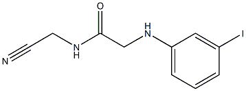 N-(cyanomethyl)-2-[(3-iodophenyl)amino]acetamide Struktur