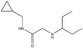 N-(cyclopropylmethyl)-2-(pentan-3-ylamino)acetamide Struktur