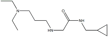 N-(cyclopropylmethyl)-2-{[3-(diethylamino)propyl]amino}acetamide Struktur