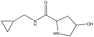 N-(cyclopropylmethyl)-4-hydroxypyrrolidine-2-carboxamide Struktur