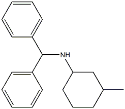 N-(diphenylmethyl)-3-methylcyclohexan-1-amine Struktur