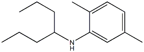 N-(heptan-4-yl)-2,5-dimethylaniline Struktur