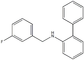 N-[(3-fluorophenyl)methyl]-2-phenylaniline Struktur