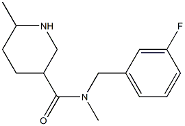 N-[(3-fluorophenyl)methyl]-N,6-dimethylpiperidine-3-carboxamide Struktur