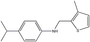 N-[(3-methylthiophen-2-yl)methyl]-4-(propan-2-yl)aniline Struktur