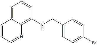 N-[(4-bromophenyl)methyl]quinolin-8-amine Struktur