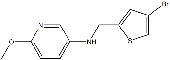 N-[(4-bromothiophen-2-yl)methyl]-6-methoxypyridin-3-amine Struktur