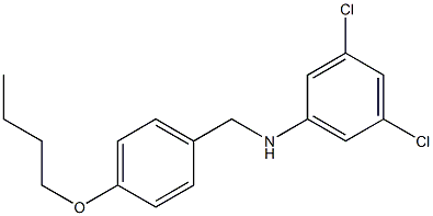 N-[(4-butoxyphenyl)methyl]-3,5-dichloroaniline Struktur