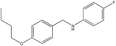 N-[(4-butoxyphenyl)methyl]-4-fluoroaniline Struktur