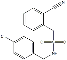 N-[(4-chlorophenyl)methyl](2-cyanophenyl)methanesulfonamide Struktur