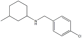 N-[(4-chlorophenyl)methyl]-3-methylcyclohexan-1-amine Struktur