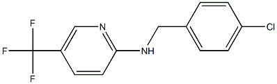 N-[(4-chlorophenyl)methyl]-5-(trifluoromethyl)pyridin-2-amine Struktur