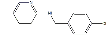 N-[(4-chlorophenyl)methyl]-5-methylpyridin-2-amine Struktur