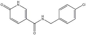 N-[(4-chlorophenyl)methyl]-6-oxo-1,6-dihydropyridine-3-carboxamide Struktur