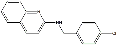 N-[(4-chlorophenyl)methyl]quinolin-2-amine Struktur