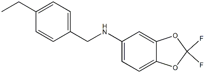 N-[(4-ethylphenyl)methyl]-2,2-difluoro-2H-1,3-benzodioxol-5-amine Struktur