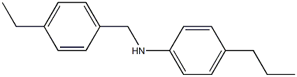 N-[(4-ethylphenyl)methyl]-4-propylaniline Struktur