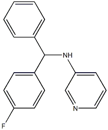 N-[(4-fluorophenyl)(phenyl)methyl]pyridin-3-amine Struktur