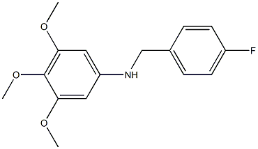 N-[(4-fluorophenyl)methyl]-3,4,5-trimethoxyaniline Struktur