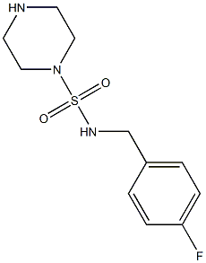 N-[(4-fluorophenyl)methyl]piperazine-1-sulfonamide Struktur