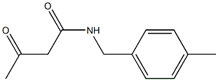 N-[(4-methylphenyl)methyl]-3-oxobutanamide Struktur