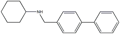 N-[(4-phenylphenyl)methyl]cyclohexanamine Struktur