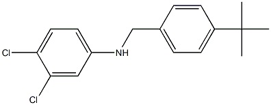 N-[(4-tert-butylphenyl)methyl]-3,4-dichloroaniline Struktur