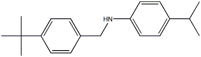 N-[(4-tert-butylphenyl)methyl]-4-(propan-2-yl)aniline Struktur