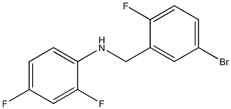 N-[(5-bromo-2-fluorophenyl)methyl]-2,4-difluoroaniline Struktur