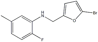 N-[(5-bromofuran-2-yl)methyl]-2-fluoro-5-methylaniline Struktur