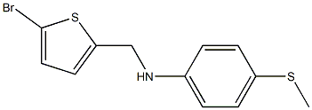 N-[(5-bromothiophen-2-yl)methyl]-4-(methylsulfanyl)aniline Struktur