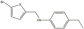 N-[(5-bromothiophen-2-yl)methyl]-4-ethylaniline Struktur