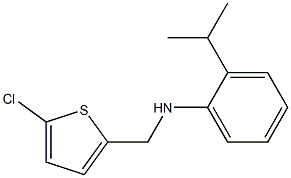 N-[(5-chlorothiophen-2-yl)methyl]-2-(propan-2-yl)aniline Struktur