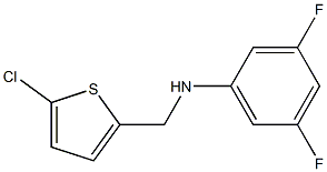 N-[(5-chlorothiophen-2-yl)methyl]-3,5-difluoroaniline Struktur