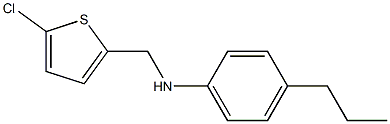 N-[(5-chlorothiophen-2-yl)methyl]-4-propylaniline Struktur