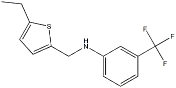 N-[(5-ethylthiophen-2-yl)methyl]-3-(trifluoromethyl)aniline Struktur