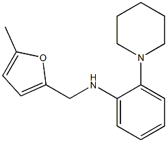 N-[(5-methylfuran-2-yl)methyl]-2-(piperidin-1-yl)aniline Struktur