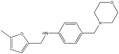 N-[(5-methylfuran-2-yl)methyl]-4-(morpholin-4-ylmethyl)aniline Struktur