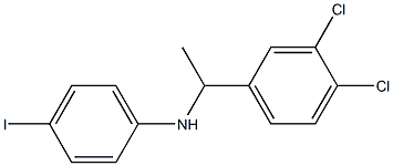 N-[1-(3,4-dichlorophenyl)ethyl]-4-iodoaniline Struktur