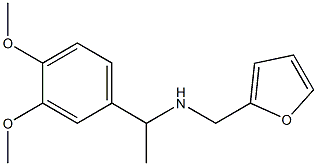 N-[1-(3,4-dimethoxyphenyl)ethyl]-N-(2-furylmethyl)amine Struktur