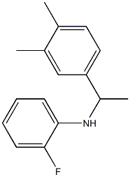 N-[1-(3,4-dimethylphenyl)ethyl]-2-fluoroaniline Struktur