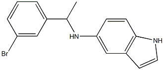 N-[1-(3-bromophenyl)ethyl]-1H-indol-5-amine Struktur